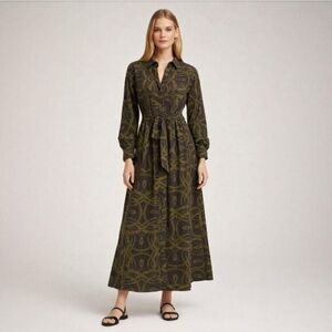 H&M×Richard Allen  Long-Sleeve Maxi Dress